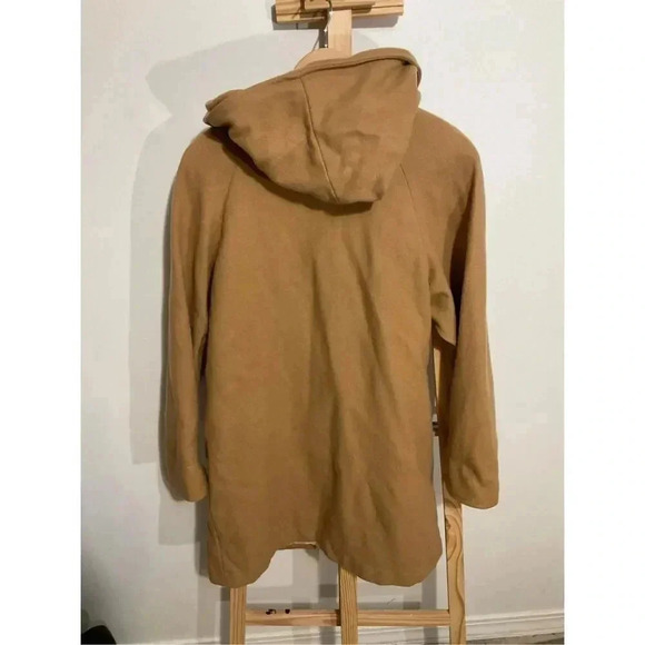Vintage Stephanie Mathews Wool Women’s Duffle Coat size 3/4 Toggle Closure Hoode - Picture 5 of 10
